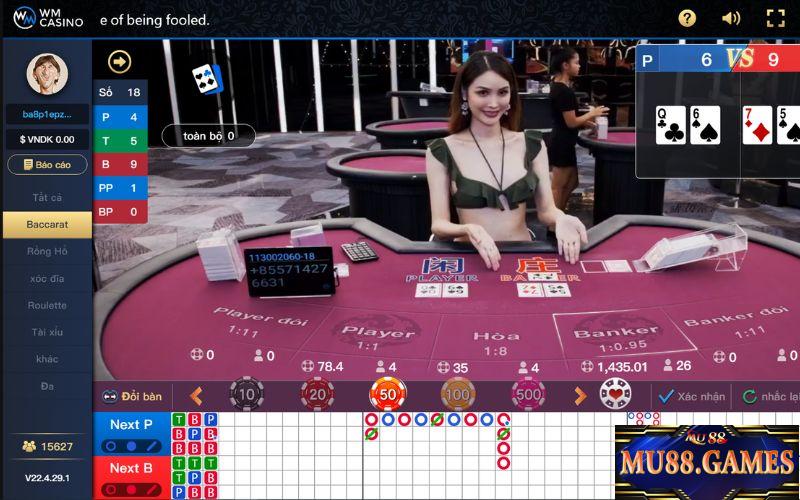 Hướng dẫn cách chơi Casino Mu88